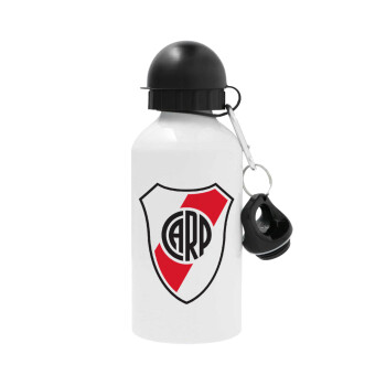 River Plate, Μεταλλικό παγούρι νερού, Λευκό, αλουμινίου 500ml