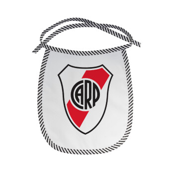 River Plate, Σαλιάρα μωρού αλέκιαστη με κορδόνι Μαύρη