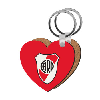 River Plate, Μπρελόκ Ξύλινο καρδιά MDF