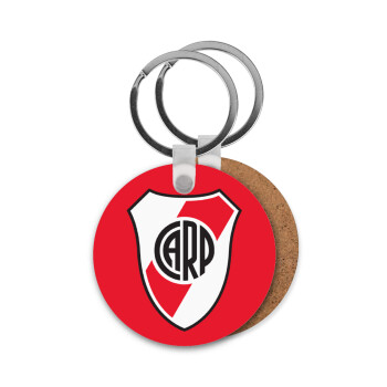 River Plate, Μπρελόκ Ξύλινο στρογγυλό MDF Φ5cm