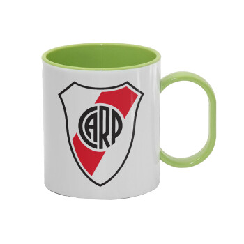 River Plate, Κούπα (πλαστική) (BPA-FREE) Polymer Πράσινη για παιδιά, 330ml