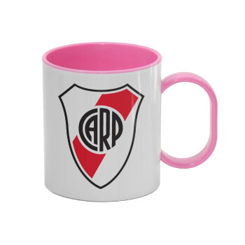 River Plate, Κούπα (πλαστική) (BPA-FREE) Polymer Ροζ για παιδιά, 330ml