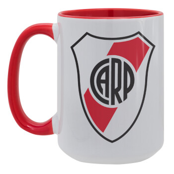 River Plate, Κούπα Mega 15oz, κεραμική Κόκκινη, 450ml