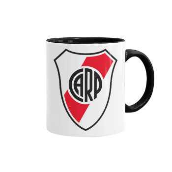 River Plate, Mug colored black, ceramic, 330ml