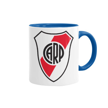 River Plate, Mug colored blue, ceramic, 330ml