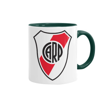 River Plate, Mug colored green, ceramic, 330ml