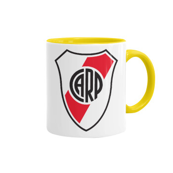River Plate, Mug colored yellow, ceramic, 330ml