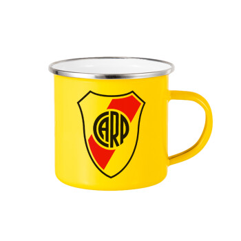 River Plate, Κούπα Μεταλλική εμαγιέ Κίτρινη 360ml