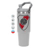 GREY color, 890ml (30oz) stainless Steel Tumbler with Handle