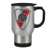 Κούπα ταξιδιού ανοξείδωτη με καπάκι, διπλού τοιχώματος (θερμό) 450ml