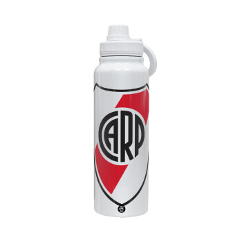 River Plate, 1L Stainless Steel Thermal Bottle with Phone Holder & Double Wall Insulation