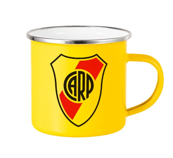 River Plate — Yellow Enamel Metallic Cup 360ml