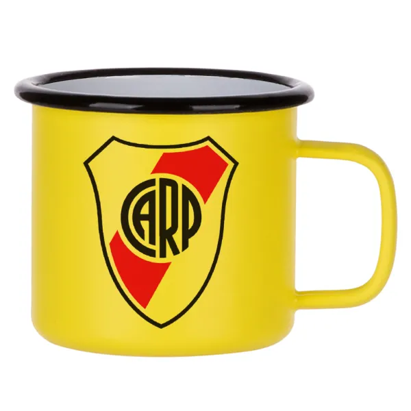 River Plate — Κούπα Μεταλλική εμαγιέ ΜΑΤ Κίτρινη 360ml