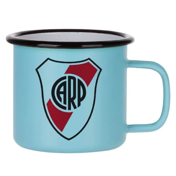 River Plate — Κούπα Μεταλλική εμαγιέ ΜΑΤ σιέλ 360ml
