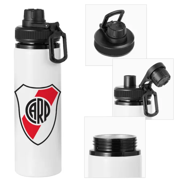 River Plate — Μεταλλικό παγούρι νερού με καπάκι ασφαλείας, αλουμινίου 850ml