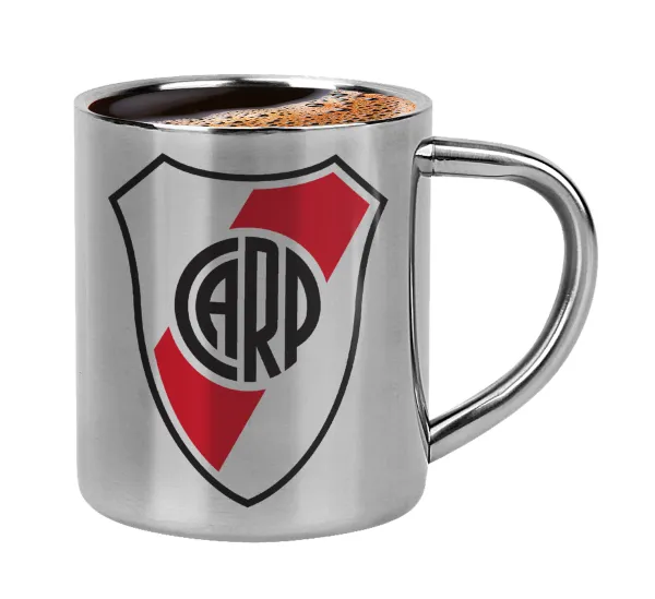 River Plate — Double-wall metal cup for espresso (220ml)
