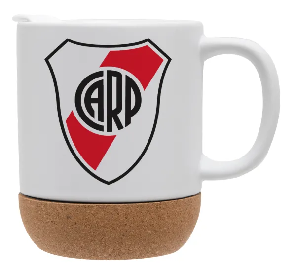 River Plate — Κούπα, κεραμική με βάση φελού και καπάκι (ΜΑΤ), 330ml