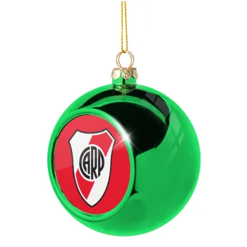 River Plate, Green Christmas tree ornament ball 8cm