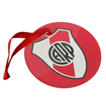 River Plate, Christmas ornament glass 9cm