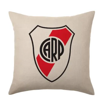River Plate, Μαξιλάρι καναπέ ΛΙΝΟ 40x40cm περιέχεται το  γέμισμα