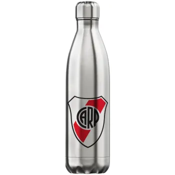 River Plate, Μεταλλικό παγούρι θερμός Inox (Stainless steel), διπλού τοιχώματος, 750ml