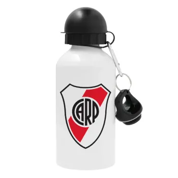 River Plate, Metal water bottle, White, aluminum 500ml
