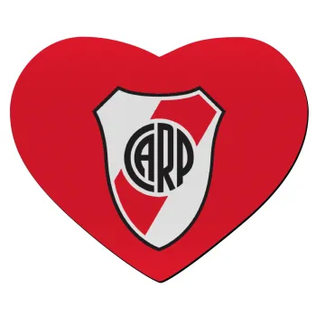 River Plate, Mousepad heart 23x20cm