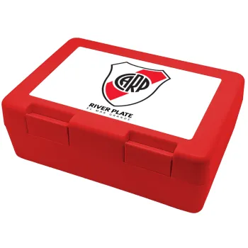 River Plate, Children's cookie container RED 185x128x65mm (BPA free plastic)