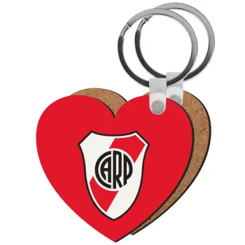 River Plate, Μπρελόκ Ξύλινο καρδιά MDF