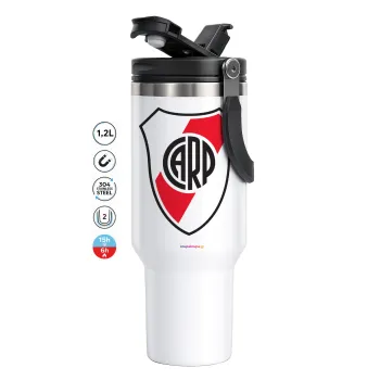 River Plate, Mega Tumbler με καπάκι, διπλού τοιχώματος (θερμό) 1,2L