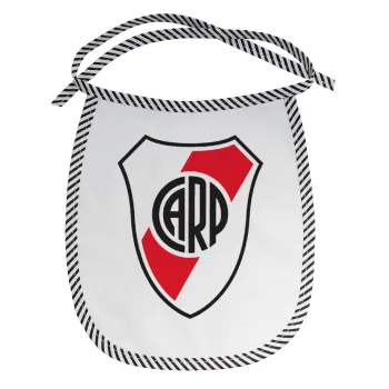 River Plate, Σαλιάρα μωρού αλέκιαστη με κορδόνι Μαύρη