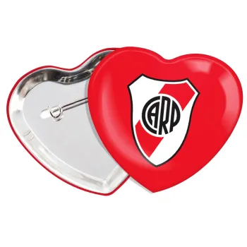 River Plate, Κονκάρδα παραμάνα καρδιά (57x52mm)
