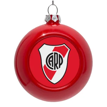 River Plate, Στολίδι Χριστουγεννιάτικη μπάλα δένδρου Κόκκινη 8cm