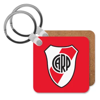 River Plate, Μπρελόκ Ξύλινο τετράγωνο MDF