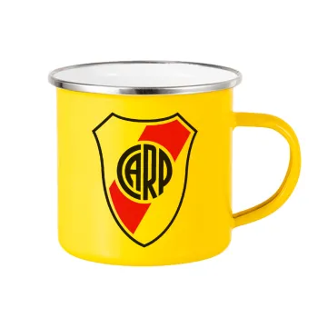 River Plate, Κούπα Μεταλλική εμαγιέ Κίτρινη 360ml