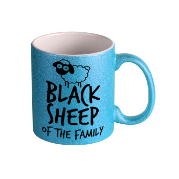 Black Sheep of the Family, Κούπα Σιέλ Glitter που γυαλίζει, κεραμική, 330ml