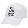 Black Sheep of the Family, Καπέλο ενηλίκων Jockey Λευκό (snapback, 5-φύλλο, unisex)