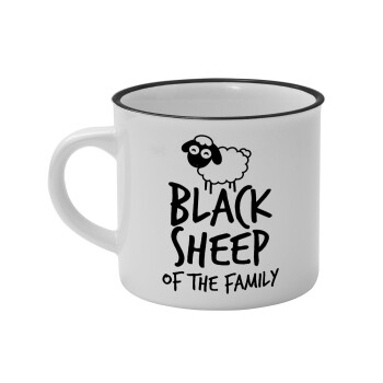 Black Sheep of the Family, Κούπα κεραμική vintage Λευκή/Μαύρη 230ml