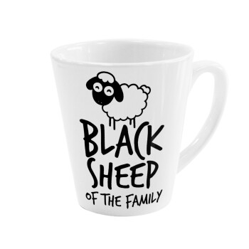 Black Sheep of the Family, Κούπα κωνική Latte Λευκή, κεραμική, 300ml