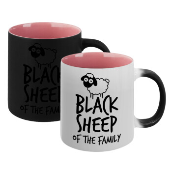 Black Sheep of the Family, Κούπα Μαγική εσωτερικό ΡΟΖ, κεραμική 330ml που αλλάζει χρώμα με το ζεστό ρόφημα (1 τεμάχιο)