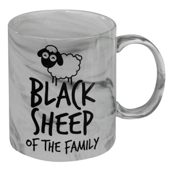 Black Sheep of the Family, Mug ceramic marble style, 330ml