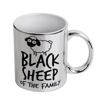 Black Sheep of the Family, Mug ceramic, silver mirror, 330ml