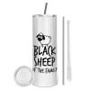 Tumbler stainless steel 600ml, with metal straw & cleaning brush