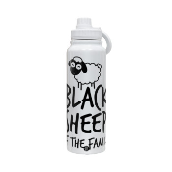 Black Sheep of the Family, 1L Stainless Steel Thermal Bottle with Phone Holder & Double Wall Insulation
