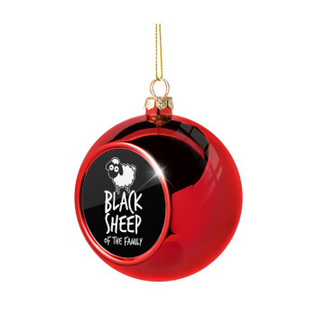 Black Sheep of the Family, Χριστουγεννιάτικη μπάλα δένδρου Κόκκινη 8cm