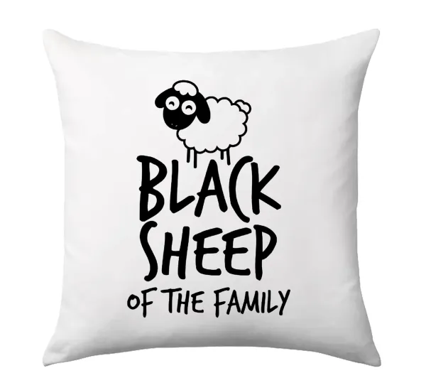 Black Sheep of the Family — Sofa cushion 40x40cm includes filling
