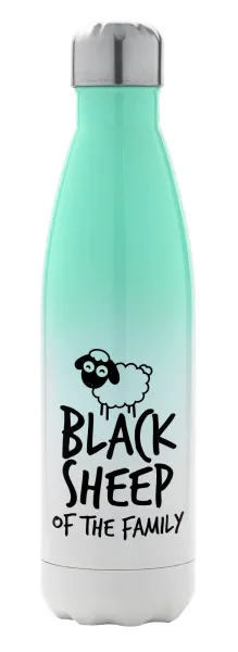 Black Sheep of the Family — Μεταλλικό παγούρι θερμός Πράσινο/Λευκό (Stainless steel), διπλού τοιχώματος, 500ml