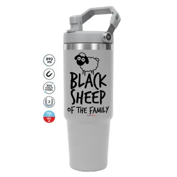 Black Sheep of the Family, ΓΚΡΙ χρώματος Θερμός Ανοξείδωτο 890ml (30oz) με χερούλι
