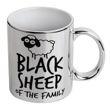 Black Sheep of the Family, Mug ceramic, silver mirror, 330ml