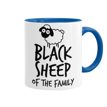 Black Sheep of the Family, Κούπα χρωματιστή μπλε, κεραμική, 330ml